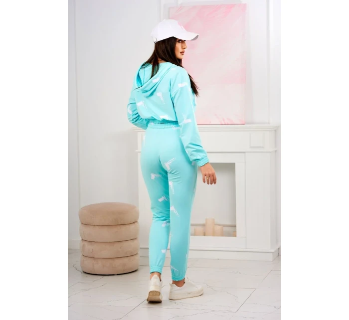 Sada s potiskem pistole mint Sada s potiskem pistole mint