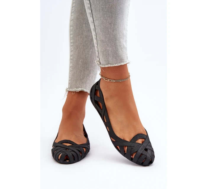 Dámské gumové baleríny černé model 21652104 - Boto Dámské gumové baleríny černé model 21652104 - Boto