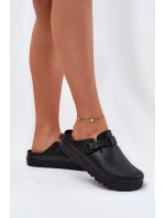 Dámské Pěnové Pantofle S Páskem A Přezkou Černé model 21698500 - EVENTO Dámské Pěnové Pantofle S Páskem A Přezkou Černé model 21698500 - EVENTO