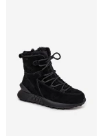 Semišové Zimní Boty Pro S Kožíškem Big Star Černé model 21706015 - Big Star Shoes Semišové Zimní Boty Pro S Kožíškem Big Star Černé model 21706015 - Big Star Shoes