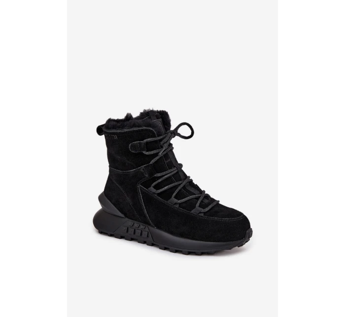 Semišové Zimní Boty Pro S Kožíškem Big Star Černé model 21706015 - Big Star Shoes Semišové Zimní Boty Pro S Kožíškem Big Star Černé model 21706015 - Big Star Shoes