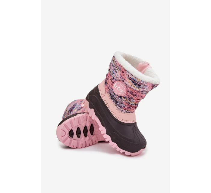 Dětské zimní boty pro dívky na zip model 21728536 růžové - Lee Cooper