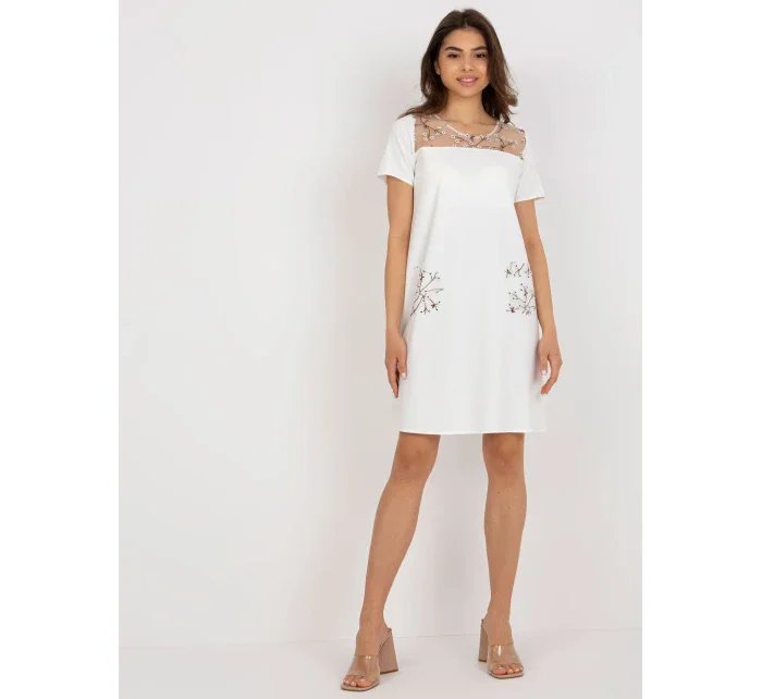 LK SK 506790 šaty.45 ecru
