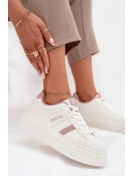 Dámské tenisky na platformě Big Star – bílé Dámské tenisky na platformě Big Star – bílé