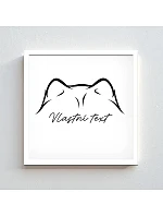 Personalizovaný magický fotoobraz v rámu - čtverec 20x20 - zvířecí ouška Personalizovaný magický fotoobraz v rámu - čtverec 20x20 - zvířecí ouška