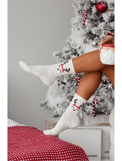 SKARPETKI DAMSKIE ŚWIĄTECZNE model 21416165 - Milena SKARPETKI DAMSKIE ŚWIĄTECZNE model 21416165 - Milena