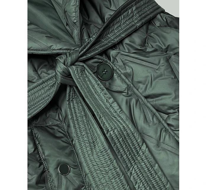 Pikowana kamizelka z paskiem Goodlookin khaki (B8603-11)