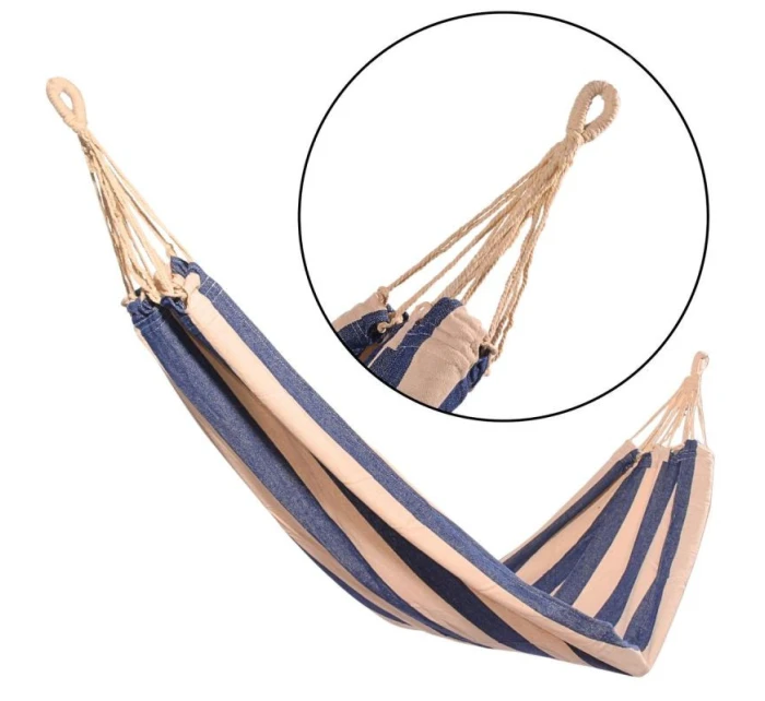 ZAHRADNÍ HAMMAK 1 OSOBNÍ 200x100 cm S PŘIKRÝVKOU 1064024