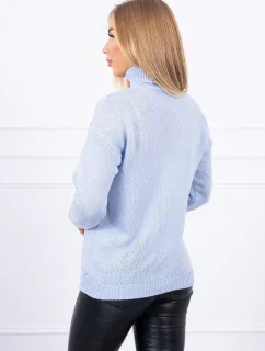 Svetr s rolákem modrý