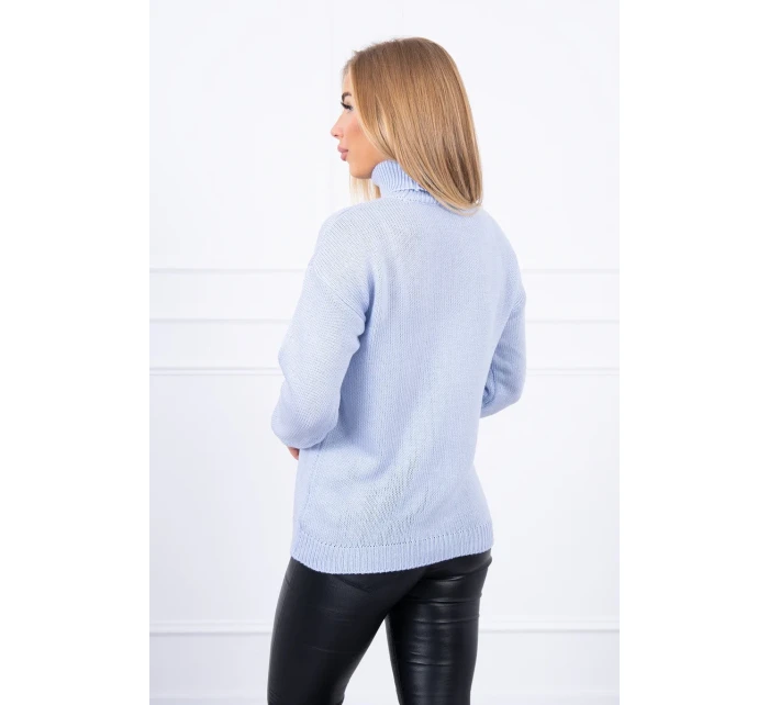 Svetr s rolákem modrý