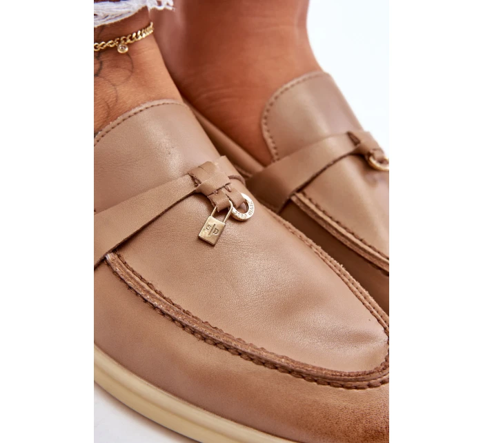 Dámské klasické mokasíny hnědé model 21626974 - Boto