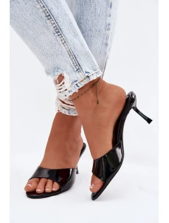 Sandály z umělé kůže na jehlovém podpatku Zlaté model 22103068 - Boto