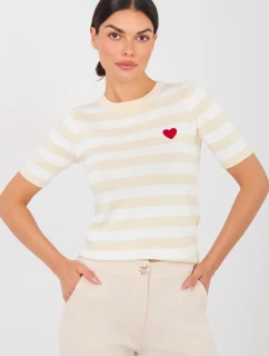 Svetr s krátkým rukávem  model 224317 Factory Price