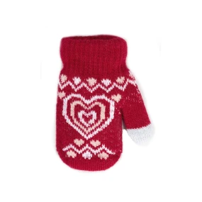 YOCLUB Rukavice RED-0020G Dětský norský vzor