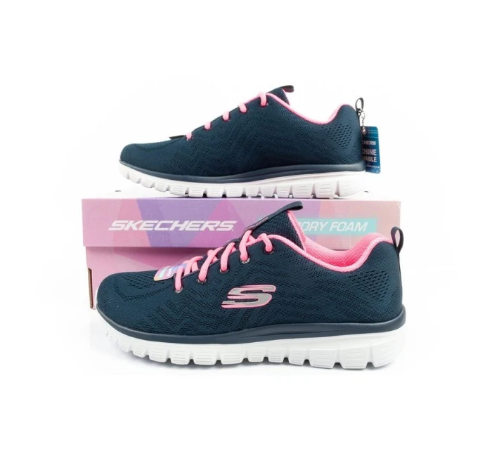 Skechers Graceful-Get dámské sportovní boty pohodlné lehké prodyšné tmavě modré dámské
