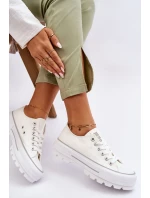 Látkové tenisky na platformě Big Star model 21610273 Bílá - Big Star Shoes