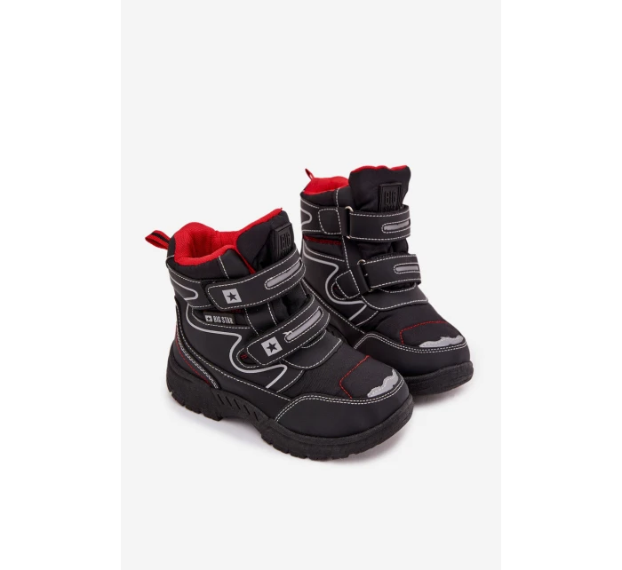 Zateplené Dětské Sněhule Trapery Big Star OO374048 Tmavě modré Zateplené Dětské Sněhule Trapery Big Star OO374048 Tmavě modré