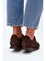 Tenisky z přírodního semiše Big Star model 22074727 Čokoládové - Big Star Shoes