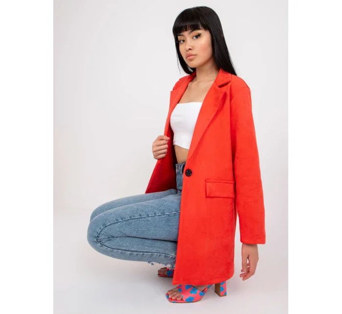 Dámské sako DHJ MA 15286 korálové Dámské sako DHJ MA 15286 korálové