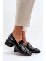 Dámské polobotky na podpatku Černá model 21441491 - Inello