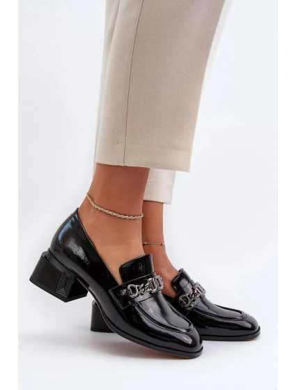 Dámské polobotky na podpatku Černá model 21441491 - Inello