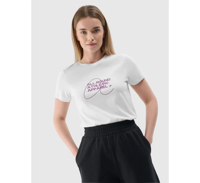 Dámské tričko s potiskem 4F 4FRSS24TTSHF2499-10S Dámské tričko s potiskem 4F 4FRSS24TTSHF2499-10S