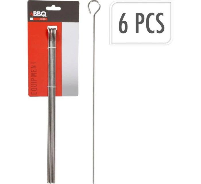 ŠPEJLE NA ŠPÍZY 6KS DÉLKA 35,5CM NEREZOVÁ OCEL