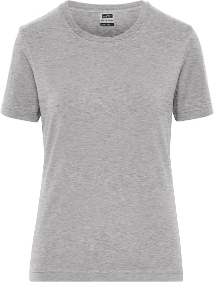 Daiber JN 1801 Dámské pracovní tričko z bio bavlny - Solid 02.1801 grey heather