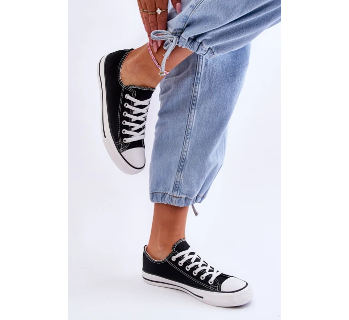 Klasické nízké dámské tenisky Černá Vegas