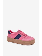 Dámské semišové tenisky Big Star TT274164 Růžové