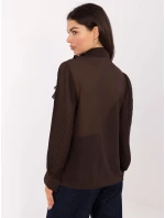 Koszula MI KS model 21730883 ciemny brązowy - FPrice Koszula MI KS model 21730883 ciemny brązowy - FPrice