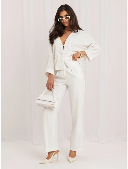 Sweter MI SW model 22340842 ecru - FPrice Sweter MI SW model 22340842 ecru - FPrice