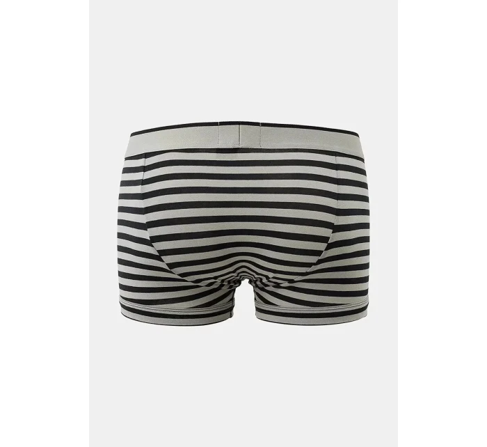 Pánské boxerky 2Pack 111210 4R542 černé/proužek - Emporio Armani