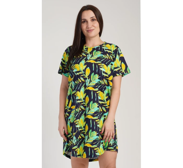 Dámská noční košile s krátkým rukávem model 19778257 - Vienetta Dámská noční košile s krátkým rukávem model 19778257 - Vienetta