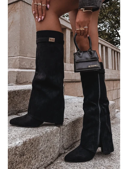 Kozačky na podpatku  model 223003 Step in style