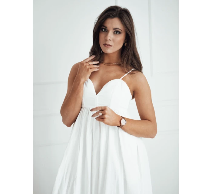 ELIENE midi šaty bílé FashionStreet EY2444