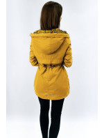 Krátká žlutá bunda parka s kapucí model 8263049 - LHD