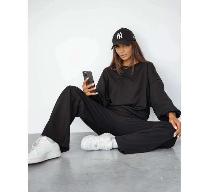 Černý dámský komplet s  mikina a kalhoty model 21470472 - Moon