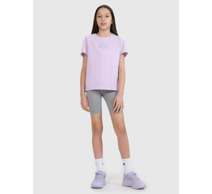 Dívčí tričko s potiskem 4F 4FJWSS25TTSHF1871-52S Dívčí tričko s potiskem 4F 4FJWSS25TTSHF1871-52S