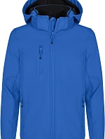 Clique Classic Softshell Jkt Jr Dětská 3-vrstvá softshellová bunda s kapucí 67.0909 royal blue