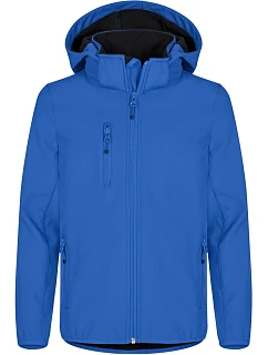 Clique Classic Softshell Jkt Jr Dětská 3-vrstvá softshellová bunda s kapucí 67.0909 royal blue