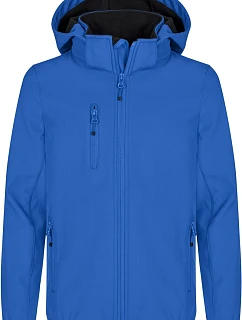 Clique Classic Softshell Jkt Jr Dětská 3-vrstvá softshellová bunda s kapucí 67.0909 royal blue