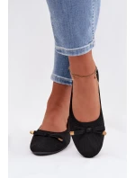 Černé balerínky s mašlí model 21997789 - Boto Černé balerínky s mašlí model 21997789 - Boto