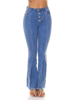 Sexy Highwaist flared Jeans with decorative seam
