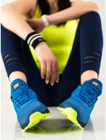 Krásné modré  tenisky dámské bez podpatku