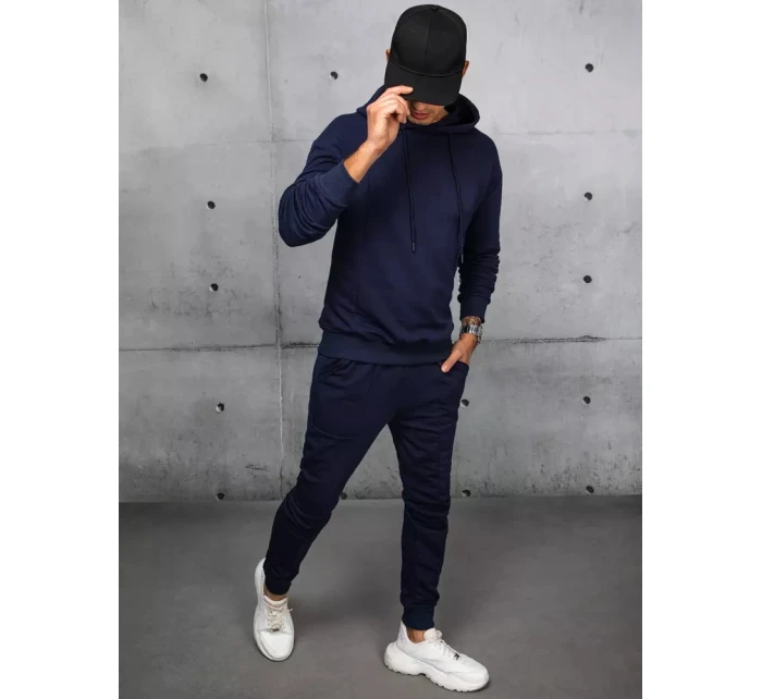 Pánské tmavě modré tepláky FashionStreet AX0673 Pánské tmavě modré tepláky FashionStreet AX0673