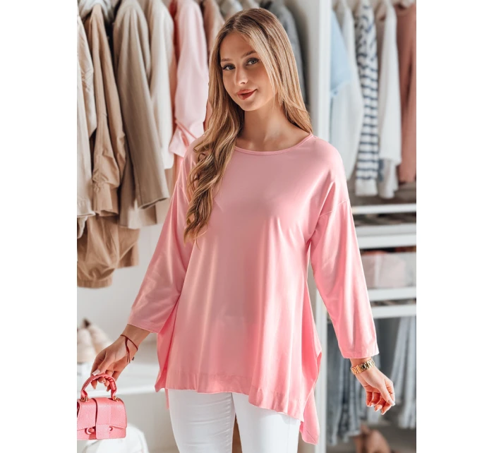 Dámská máslová halenka oversize s přívěskem růžová Dstreet model 21985732 - FashionStreet