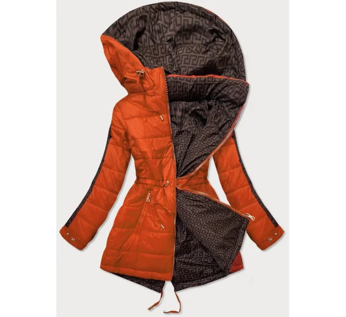 Oranžová oboustranná dámská bunda model 16151357 - MHM