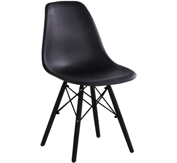 SKANDINÁVSKÁ ŽIDLE MATERA ČERNÁ KPL 2KS