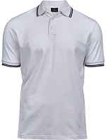 Tee Jays TJ 1407 Pánské elastické piqué polo "Stripe" 18.1407 white/navy Tee Jays TJ 1407 Pánské elastické piqué polo "Stripe" 18.1407 white/navy